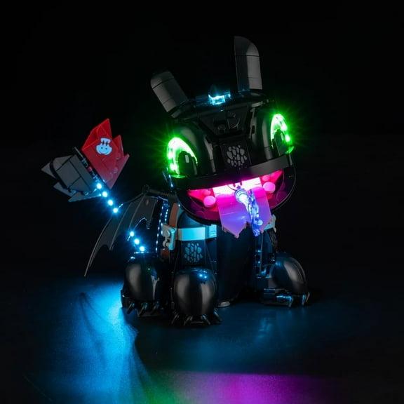 Light Kit for Lego 10375 Dragon Toothless - Led Lighting DIY Gift Compatible with Building Blocks Model (NOT Included The Model Set)