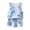 Summer Children Outfit Set-C639-Sky Blue, variant on Toddler Baby Girl 2PCS Short Sleeve Tops Elastic Waist Shorts Outfits Set Girls Summer Set 1-13 Years,18-24 Months