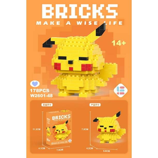 Bloques de construcción de juguetes de Super Mario Pokeman Blacks Lega, personajes de dibujos animados, modelos ensamblados, bloques de construcción, muñecas, juguetes, regalos para niños