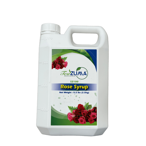 TEAZUMA ROSE PETAL SYRUP 5.5 lbs