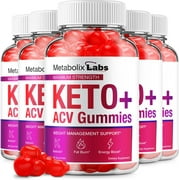 (5 Pack) Metabolix Labs Keto ACV Gummies - Official - Keto MetabolixLabs ACV Gummies Advanced Formula Plus Apple Cider Vinegar Dietary Supplement B12 Beet Root Juice Men Women (300 Gummies)