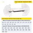 thumbnail image 2 of 52-Piece Thread Gauge Set: Metric & Imperial Screw Pitch Measuring Tool with Precise Markings, Durable Construction, Compact Design for Hardware, Engineering, and On-Site Professional Use –, 2 of 6