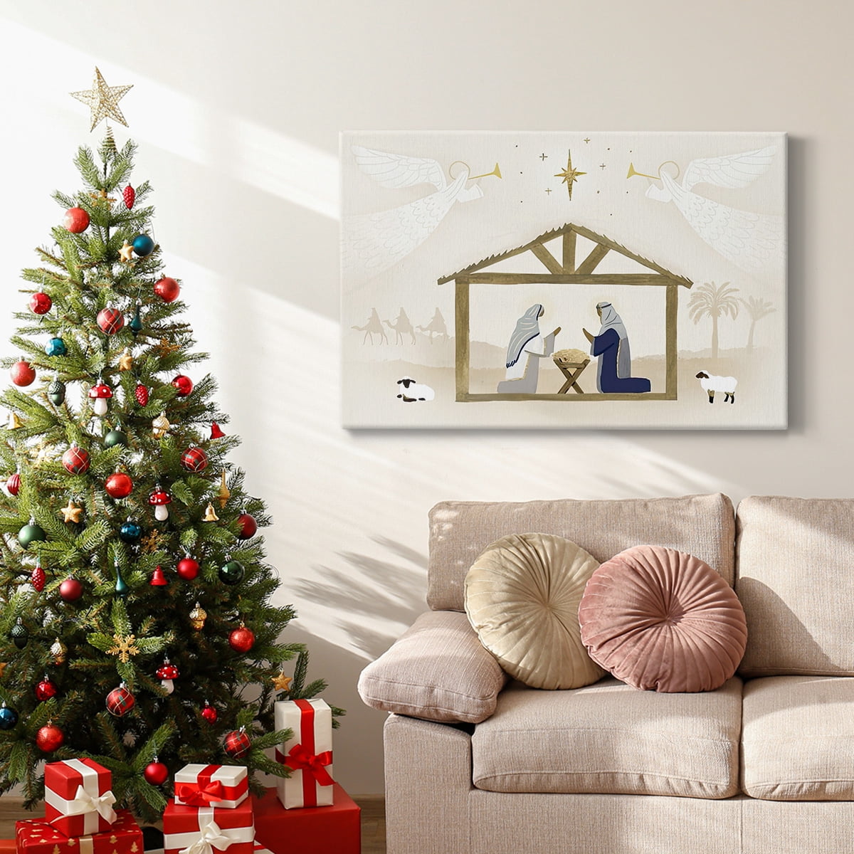 Away in a Manger Collection A- Gallery Wrapped Canvas