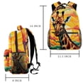 thumbnail image 2 of Lightweight Backpack Giraffe School Bag Travel Laptop Daypack for Men Women Casual Rucksack, 2 of 6