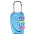thumbnail image 1 of Kenally Office 4-digit Combination Lock Camping Business Locker Trip Accessories Suitcase Luggage Security Gate Door Resettable Padlock Herramientas y ferretería Azul, 1 of 6