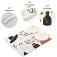 thumbnail image 3 of Yayeee Dish Drying Mat for Kitchen Counter 16"x18" Microfiber Absorbent Pad, Cartoon Halloween Ghosts, 3 of 7