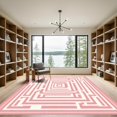thumbnail image 2 of ODIKA 6'x9' Machine Washable Non-Slip Area Rug, Geometric Pink High Traffic Rug, Pink, 1058495, 2 of 7