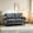 Gray + Velvet, variant on AUU Classic Traditional Velvet 2-Seater Loveseat with Nailhead Trim & Solid Wood Turned Legs – Elegant Upholstered Couch for Living Room, Den, or Cozy Living Space