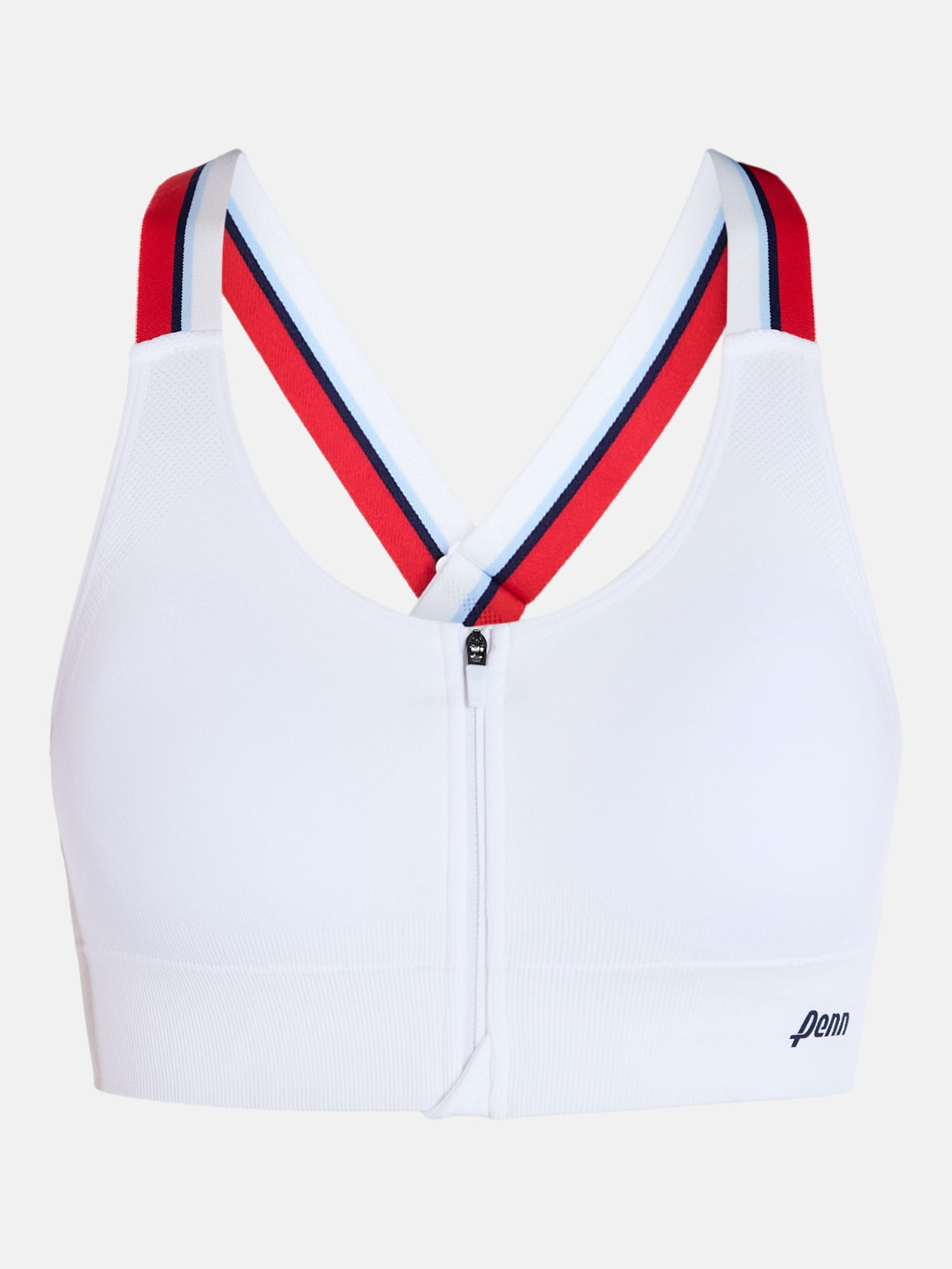 Penn Women's Seamless Adjustable Zip Front Sports Bra, Sizes S-XL