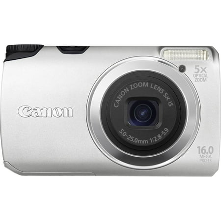 Canon PowerShot A3300 IS 16 Megapixel Compact Camera, Silver
