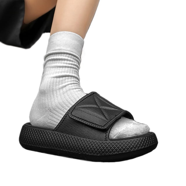 Sandalias Planas Almohada Diapositivas Nube Correa Ajustable para Mujeres Y Hombres