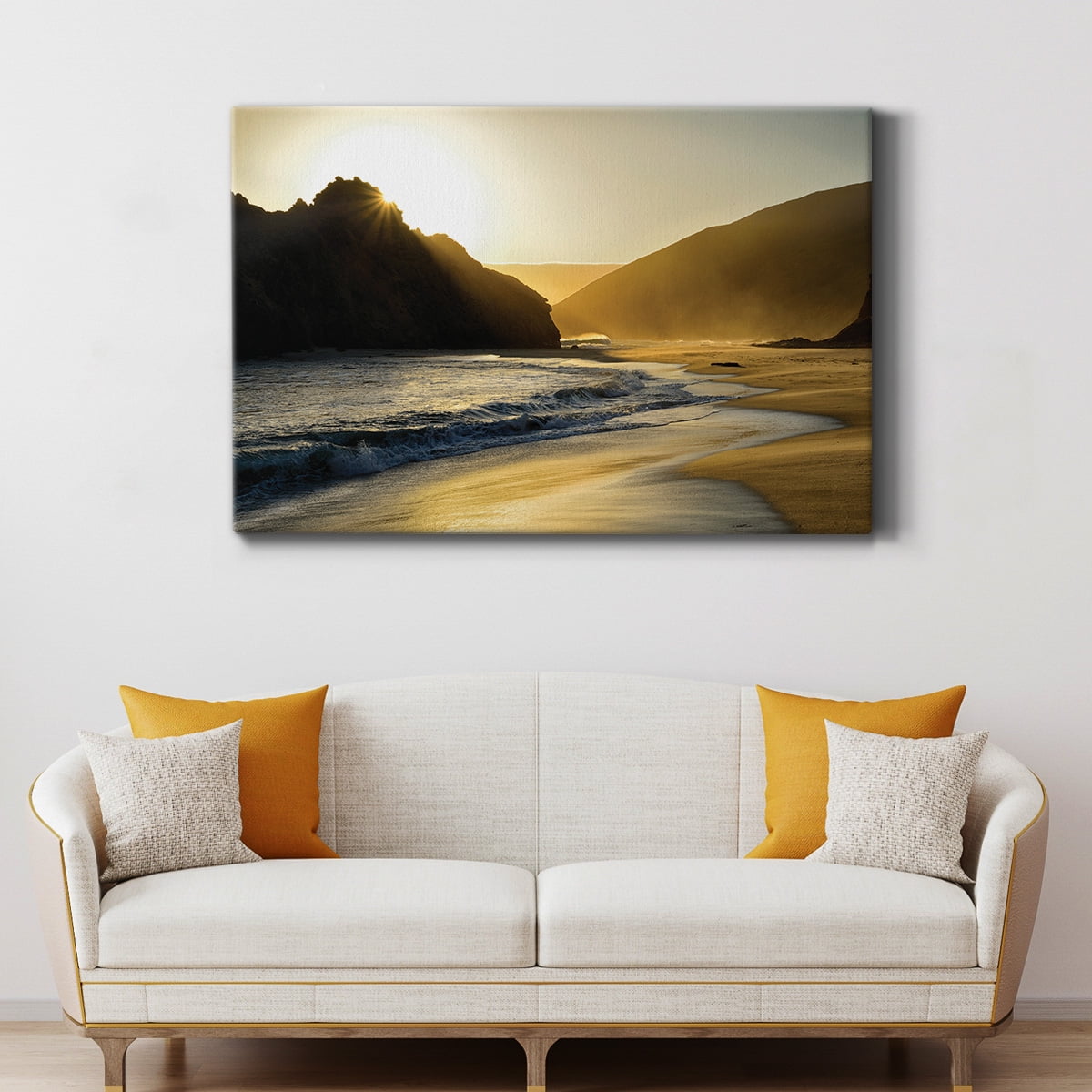 Wexford Home Sunset At Big Sur Premium Gallery Wrapped Canvas, 40" x 60" - Ready to Hang