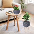 thumbnail image 1 of Maceta de imitación de ratán | Soporte de flores tejidas de plástico - Maceta decorativa de escritorio de interior | Contenedor de almacenamiento de oficina | Armada Rústica | Ligero Duradero, 1 of 7