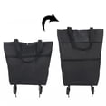 thumbnail image 3 of 2-in-1 Portable Shopping Cart Grocery Trolley 23L Lightweight Folding with Wheels, Holds 12.5kg, 3 of 5