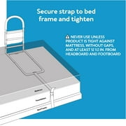 Equate Steel Adult Bed Safety Rails for Elderly & Senior Assistance, Black, 300 lb Weight Capacity