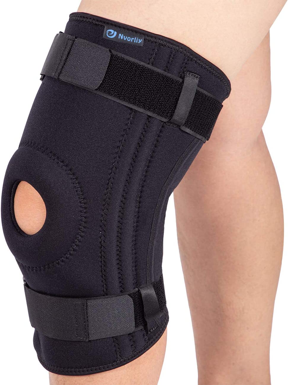 Knee Sleeve Plus Size for Large Leg Detachable Strap Design, Open