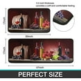 thumbnail image 3 of Red Wine Kitchen Decor Rugs Set Set of 2, Farmhouse Style Home Indoor Kitchen Floor Mats, Absorbent Non Skid Washable Runner Rug 17x47+17x30 Inch, 3 of 7