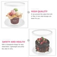 thumbnail image 4 of 8 Inch Clear Plastic Cake Storage Container for Birthday Wedding Dessert, 4 of 5