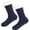 Dark Blue, variant on Women's Knit Slipper Socks, Plush Lined with Non-Slip Silicone Dots, Indoor Outdoor House Shoes, Cozy Winter Gift. Dark Blue 1 pair