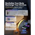 thumbnail image 4 of Dekala Réveil Lever de Soleil avec Double Charge Sans Fil pour iPhone/Apple Watch/AirPods, Sons de Bruit Blanc Machine Simulation Coucher de Soleil/soleil, Lampe de Table Double Alarme, Contrôle Bouton/tactile, 4 of 8