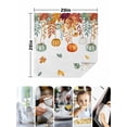 thumbnail image 4 of Fall Orange Green Pumpkins Cloth Napkins Set of 6 Reusable Dinner Napkins, Thanksgiving Maple Leaf Cocktail Napkin Washable Table Napkins for Wedding/Holiday Party/Baby Shower 20"x20", 4 of 7