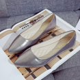 thumbnail image 4 of Women Flat Shoes Snakeskin Leather Pointed Toe Flats Sparkly Comfort Dress Ballet Flat Lightweight Slip on Loafers, 4 of 6