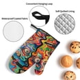 thumbnail image 3 of Cauagu Psychedelic Faces Colorful Print Oven Mitts and Pot Holders 4 pcs Set,Extra Thicken Long Kitchen Oven Glove Potholders BBQ Gloves-Oven Mitts and Pot Holders(11 Inch), 3 of 6