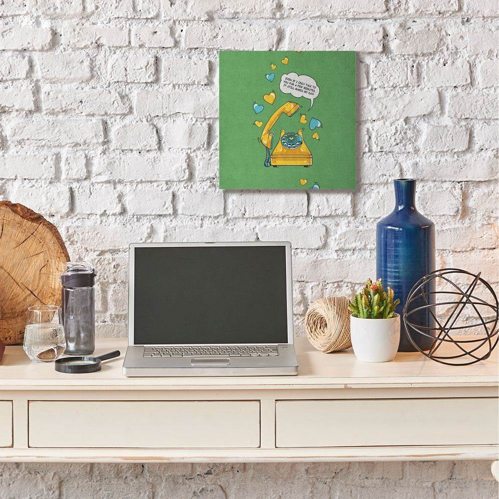 Stupell Industries Make My Day Inspirational Vintage Comic Book Design Canvas Wall Art by Ester Kay