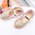 thumbnail image 5 of GYRATEDREAM Flower Girls Mary Jane Bridesmaids Dress Shoes Toddler Kids Wedding Party Sparkle High Heel Princess Shoes Glitter Flat Shoes, 5 of 6