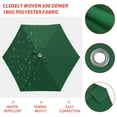 thumbnail image 3 of EliteShade Forest Green Replacement Canopy for Round 7.5FT Patio Umbrellas with 6 Ribs (Canopy Only), 3 of 5