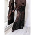 thumbnail image 5 of Women'S High Waist Lace Sheer Long Skirt for Summer Beach and Casual Wear Black S, 5 of 7