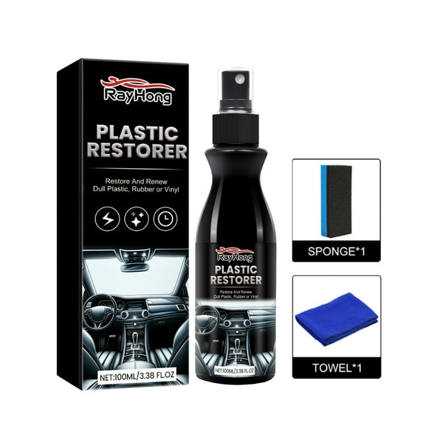 EARKITY Plastic Refreshing for Car, Plastic Revitalizing Coating Agent, Car Plastic Plating Refurbishing Spray, for Car Automotive Interior Cleaning Agent New Car Restorer Cream Quick Restorer