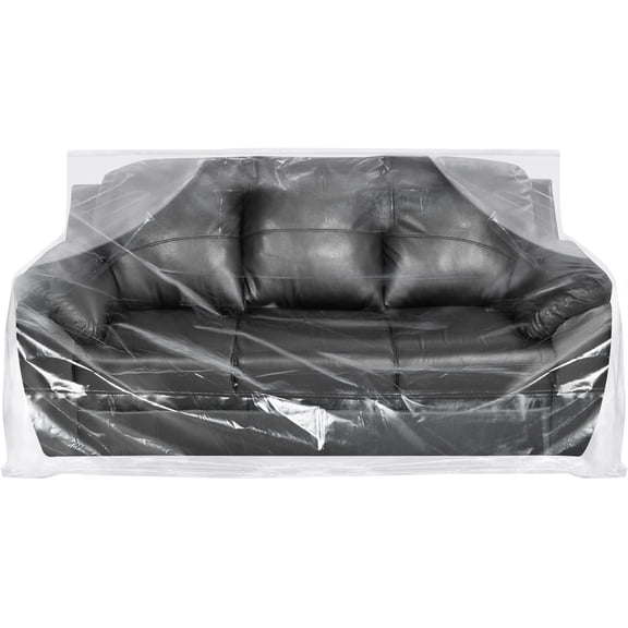 Plastic Couch Cover for Moving, Sofa Bag Cover Protector, Furniture Cover for Storage