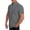 Gray, variant on Aayomet Shirts For Men Men Summer Solid Stand Collar Short Sleeve Casual Loose Shirt Top Mens Summer Shirt Gray,XL