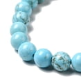 thumbnail image 4 of Dyed Heated Natural Magnesite Beads Strands Round 8mm Hole: 1mm 47pcs/strand 14.96 inch(38cm), 4 of 4