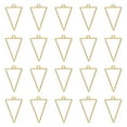 thumbnail image 1 of Uxcell 25Pcs Colgantes de Aleación Abiertos, Colgante de Marco Hueco Triangular, Colgante de Marco Abierto Geométrico, Tono Dorado, 1 of 6