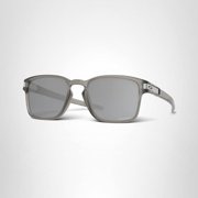 Oakley Sunglasses for Men - OO9358 Latch Square, Low-Bridge Fit - Rectangular Sunglasses with Oakley PRIZM Lenses - Matte Grey Ink/PRIZM Black - Size 55