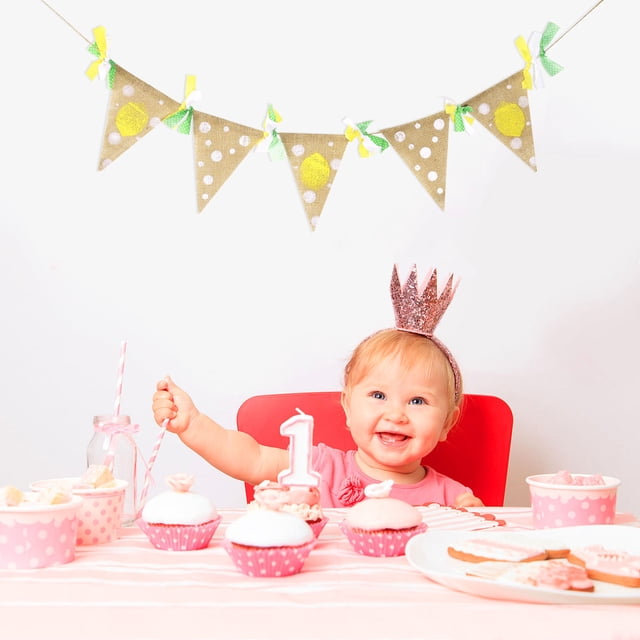 Hytrove Banderín De Lino Resistente Para Crear Ambiente Cálido En Celebraciones Familiares