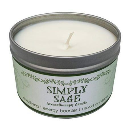 Our Own Candle Company Soy Wax Aromatherapy Scented Candle, Simply Sage, 6.5