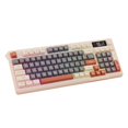 thumbnail image 1 of Teclado mecánico para juegos ruso, teclas PBT, universal, ergonómico, resistente al desgaste café beige, 1 of 9