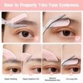 thumbnail image 3 of 6 Pcs Eyebrow Trimmer Scissors with Comb, Curved Eye Brow Razor, Non-Slip Stainless Steel Facial Hair Removal Grooming, Brow Shaping Beard Shaving Kit Beauty Accessories for Women Men, 3 of 4