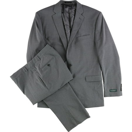 Ralph Lauren Mens Classic-Fit Two Button Formal Suit mediumgrey 38/Unfinished