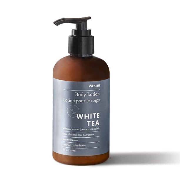Loción de aloe y té blanco Westin - Hidratante para la piel de 8 oz con aroma exclusivo