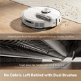 thumbnail image 5 of Dreame GoVac 500 Robot Vacuum and Mop, 19000Pa Suction, Tangle-Free, Remote Pet Monitoring, 167°F Water Self Clean, MopExtend Tech for Edge Cleaning, Smart Obstacle Avoidance, White, 5 of 8