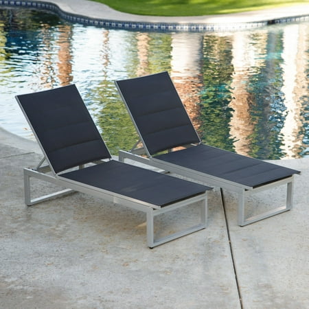 - Coral Coast Southwick Padded Sling Outdoor Chaise Lounge - Set of 2