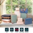 thumbnail image 6 of Hardside Luggage Sets 3 Piece, Hardshell Suitcase TSA Lock Spinner Wheel with Travel Duffle Bag and 4 Packing Cube.Black, 6 of 8