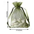 thumbnail image 2 of Efavormart 10PCS MOSS/WILLOW Organza Gift Bag Drawstring Pouch Wedding Favors Bridal Shower Treat Jewelry Bags - 4"x6", 2 of 6