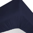 thumbnail image 2 of IR Imperial Rooms 2 Twin Fitted Bed Sheet Deep Pocket Extra Soft Brushed 1800 Series Navy Twin, 2 of 8