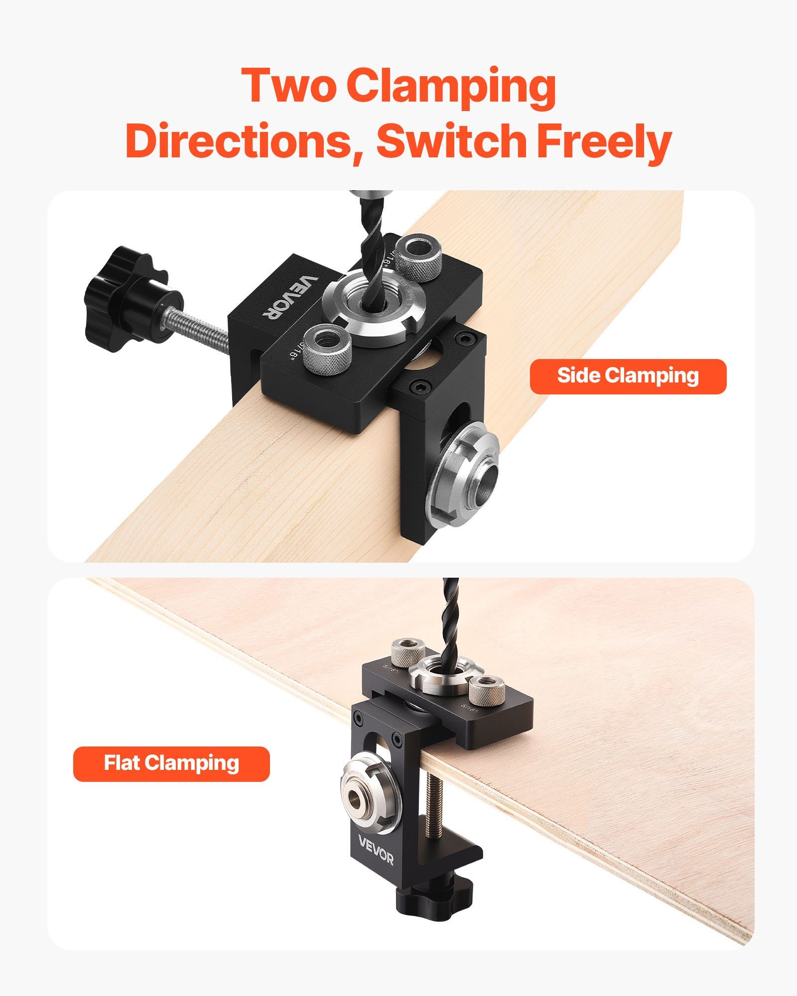Self Centering Dowel Jig Kit with 3 Drill Bits - Precision Woodworking Tool for Strong Joints