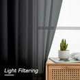 thumbnail image 6 of Nmkwnr Sheer Curtains 2 Panels Light Filtering Curtain Window Drapes for Bedroom Living Room, 52" x 63", 6 of 7